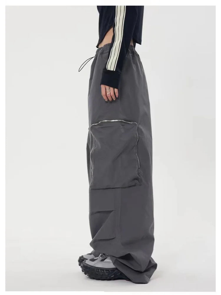 Hip Hop Baggy Cargo Y2k Oversize Wide Leg Techwear Korean Pant