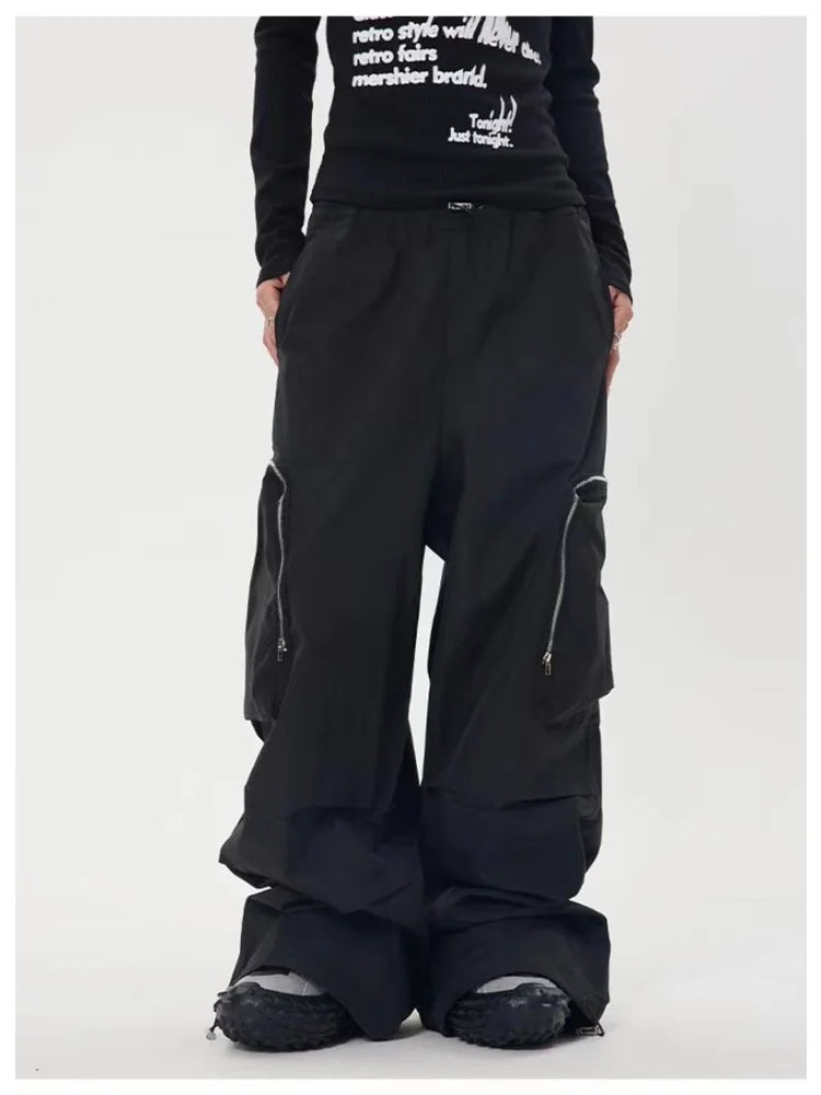 Hip Hop Baggy Cargo Y2k Oversize Wide Leg Techwear Korean Pant
