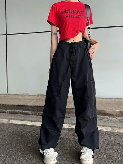 Retro Green Cargo Y2k Harajuku Oversize Wide Leg Pant
