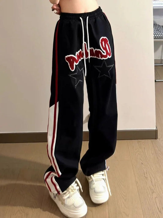 Star Baggy Y2k Retro Striped Sweatpants Pant