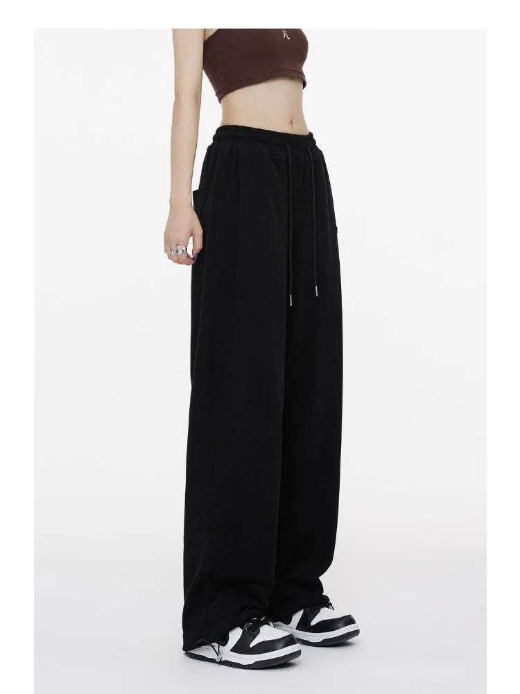 Green Baggy Sweatpants Y2k Hippie Print Jogging Sports Pant