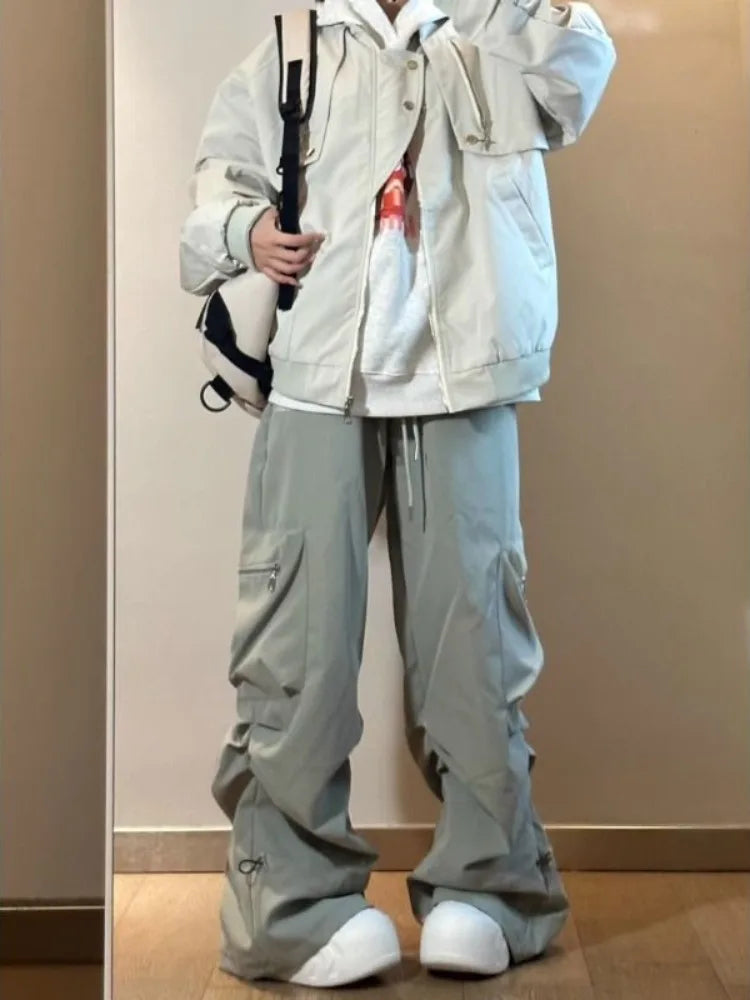 Gorpcore Cargo Parachute Y2k Techwear Oversize Wide Leg Pant