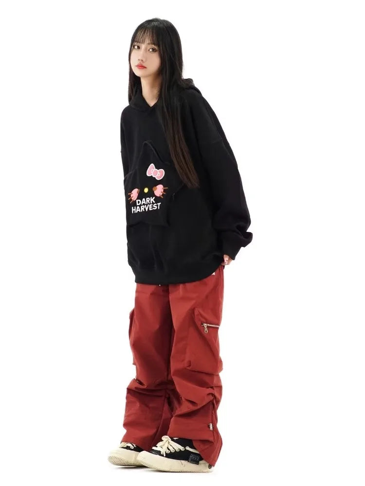 Gorpcore Cargo Parachute Y2k Techwear Oversize Wide Leg Pant