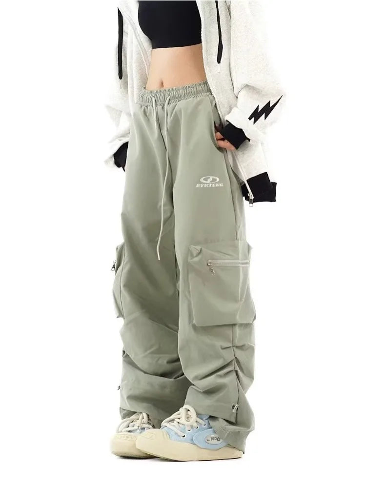 Gorpcore Cargo Parachute Y2k Techwear Oversize Wide Leg Pant