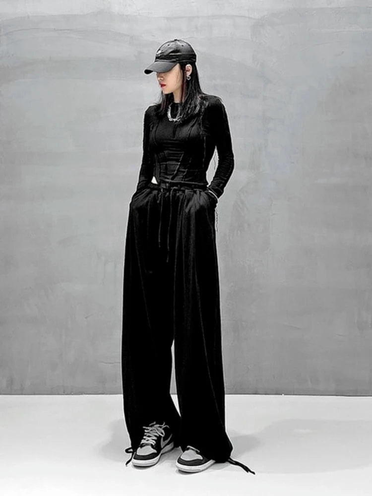 Gray Joggers Sweatpants Korean Oversize Loose Pant