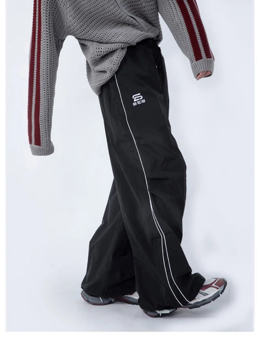 Techwear Black Baggy Sweatpants Oversized Jogging Pant