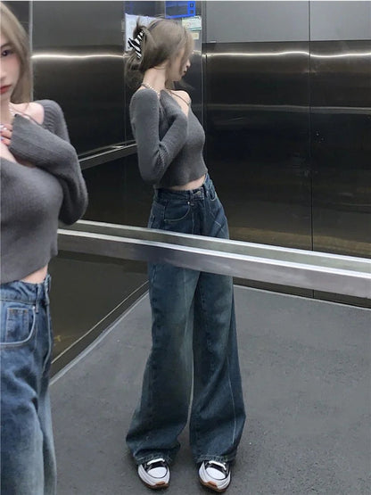 Baggy Y2k Oversize Distressed Wide Leg Denim Pant