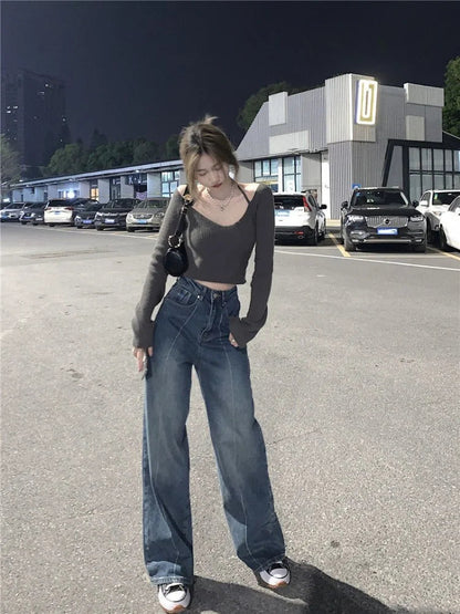 Baggy Y2k Oversize Distressed Wide Leg Denim Pant
