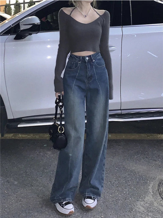 Baggy Y2k Oversize Distressed Wide Leg Denim Pant