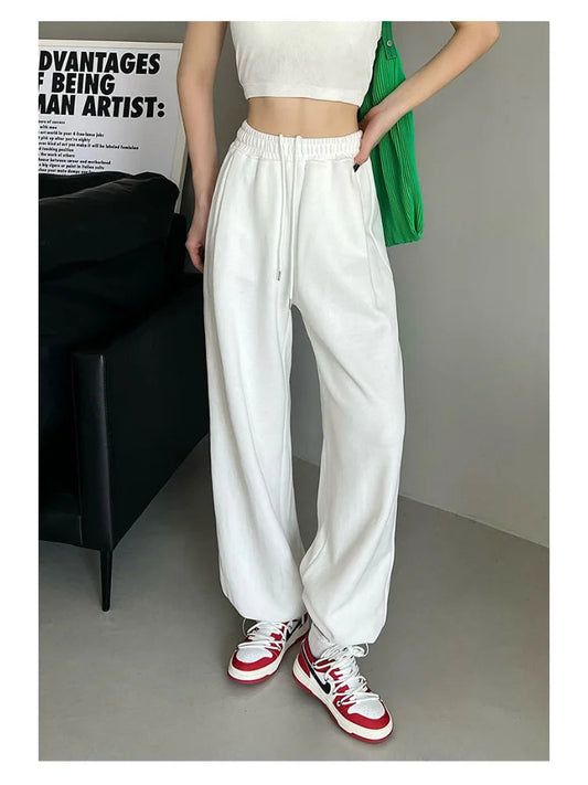 White Baggy Sweatpants Korean Oversized Wide Leg Harajuku Pant