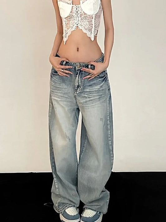 Distressed Baggy 90s Oversized Denim Pant