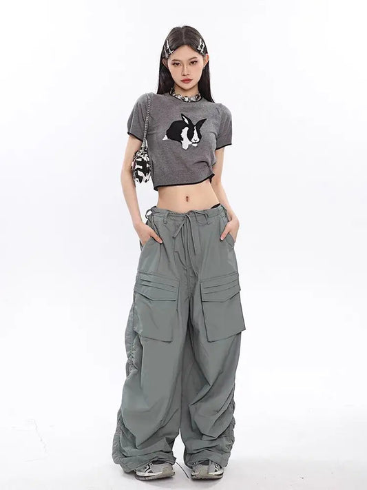 Y2k Parachute Cargo Gyaru Oversize Gorpcore Baggy Pant