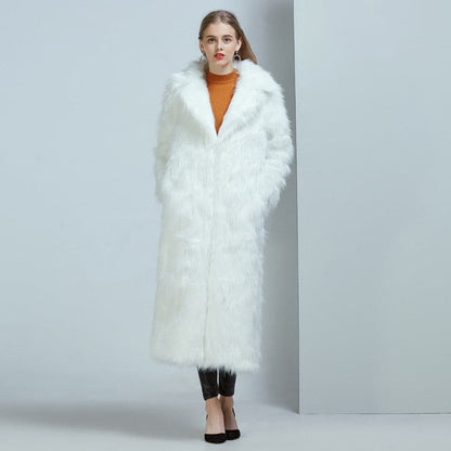 Dressbetty - High Street Long Faux Fur Coat