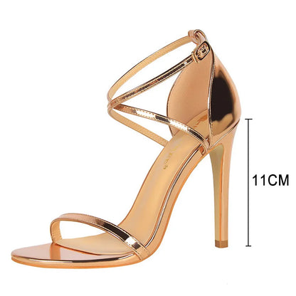 Shoes Buckle Strap High Heels New Heels Sandals Stiletto 11cm Heels Party Shoes Pumps Shoes