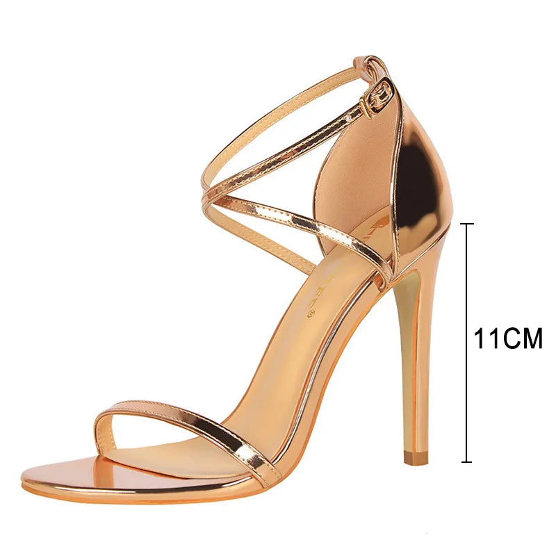 Shoes Buckle Strap High Heels New Heels Sandals Stiletto 11cm Heels Party Shoes Pumps Shoes