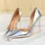 10.5cm High Heels Blue Green Valentine Pumps Glossy Stripper Stiletto Wedding Bridal Fetish Shoes 43