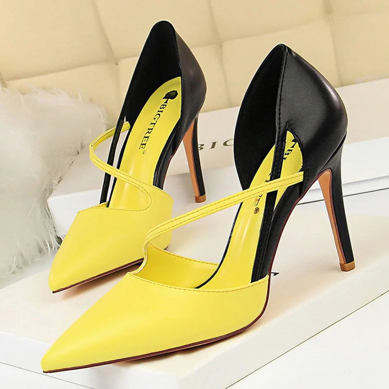 Shoes High Heels Woman Pumps Stiletto Shoes Basic Pump Sandals Female Shoes Stilettos 9.5 Cm