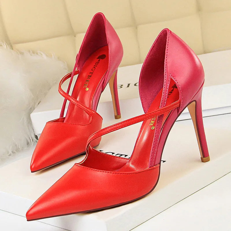 Shoes High Heels Woman Pumps Stiletto Shoes Basic Pump Sandals Female Shoes Stilettos 9.5 Cm