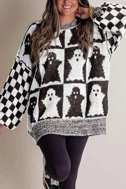 Halloween Crew Neck Loose Sweater