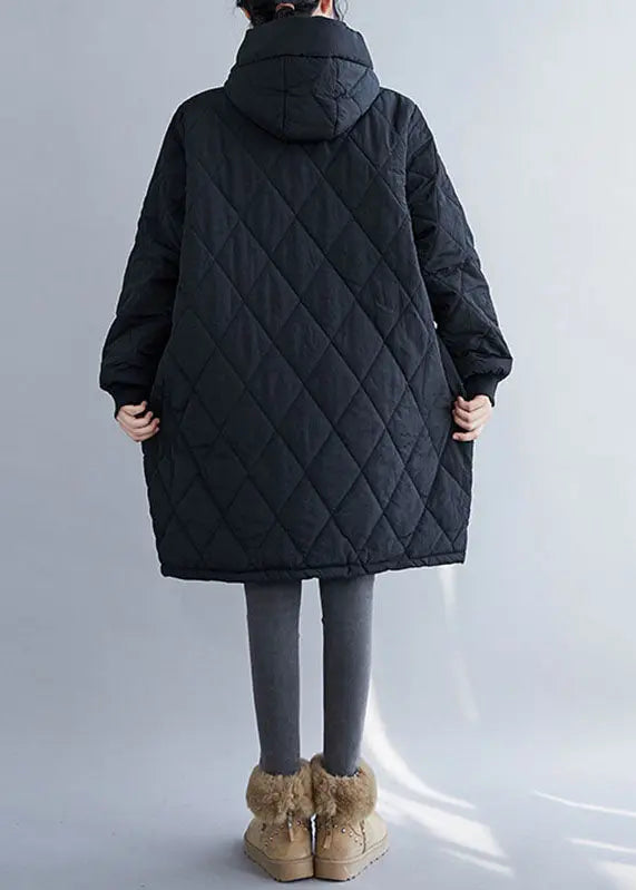 Hooded Parka Coats Long Sleeve