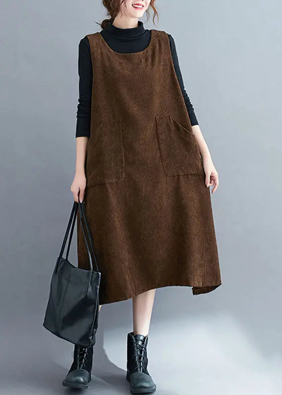 Pockets Patchwork Sweatshirts Dress