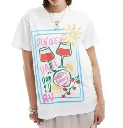 Oversized Harajuku Fruits T-shirt