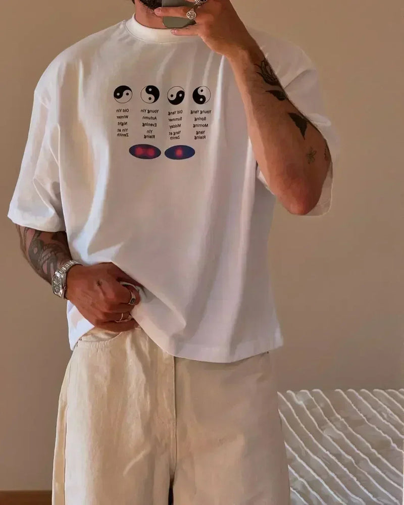 Harajuku Gothic Simple Icon Graphic T-shirt