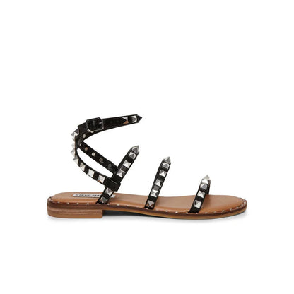 Sandals Summer Rivet Shoes Lightweight Nonslip Transparent Designer Studded Sandals Flat