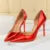 10.5cm High Heels Blue Green Valentine Pumps Glossy Stripper Stiletto Wedding Bridal Fetish Shoes 43