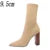 New Socks Boots Ankle Boots for Boots Balck Pointed Toe Elastic Heels Shoes Fetish Autumn Winter Female Shoes