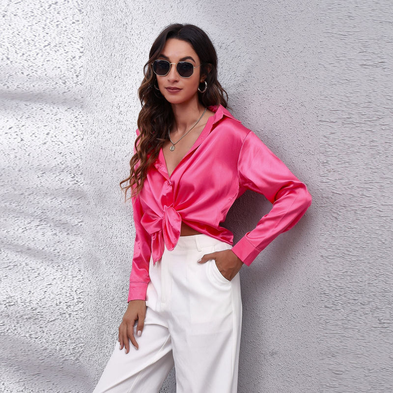 Sydney | ’s Workwear Loose Fit Satin Blouses