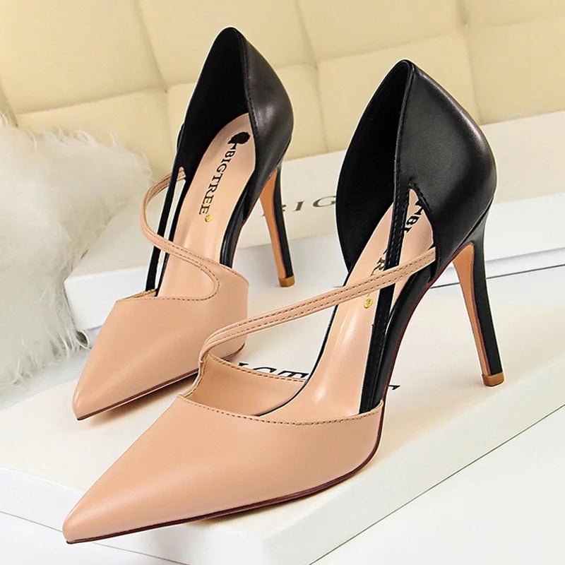 Shoes High Heels Woman Pumps Stiletto Shoes Basic Pump Sandals Female Shoes Stilettos 9.5 Cm