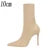 New Socks Boots Ankle Boots for Boots Balck Pointed Toe Elastic Heels Shoes Fetish Autumn Winter Female Shoes