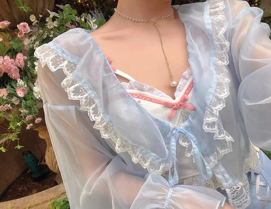 Thin Coat Lace Summer Sun Protection Clothes Female Cardigan Shirt Clothing Tops Blouse for Woman