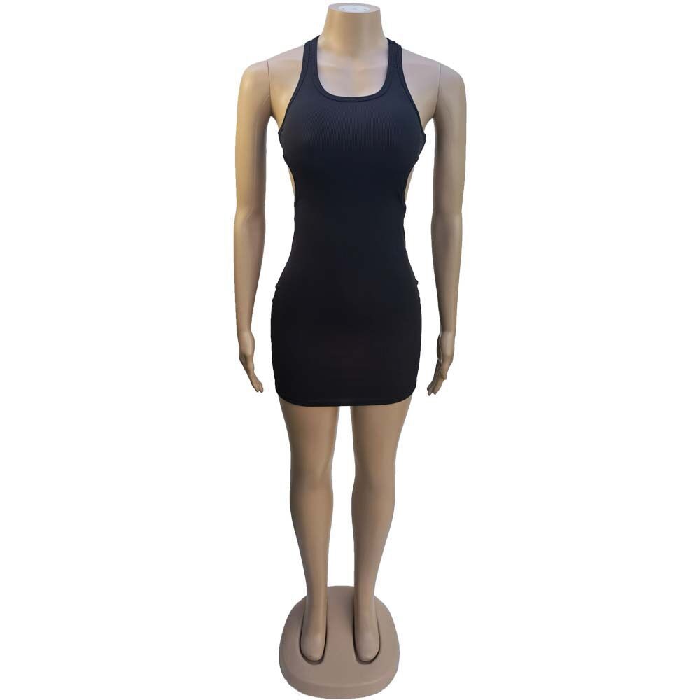 Mini Dress Summer Plain White Black T Shirt Dresses for