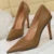 Shoes Rivet Woman Pumps New High Heels Stiletto Pu Leather Heels Party Shoes Female Heel 43