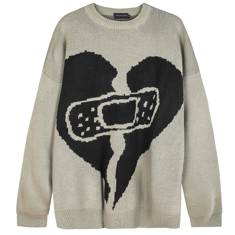 Broken Heart Bandage Sweater