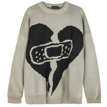 Broken Heart Bandage Sweater