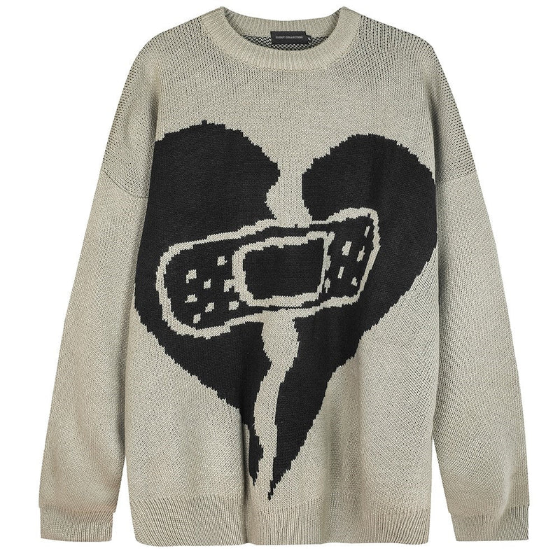Broken Heart Bandage Sweater