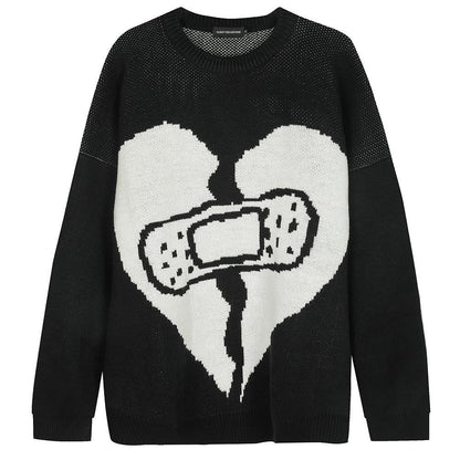 Broken Heart Bandage Sweater