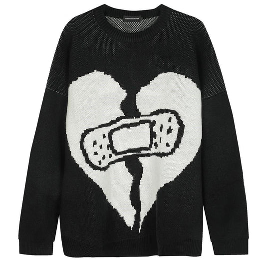 Broken Heart Bandage Sweater