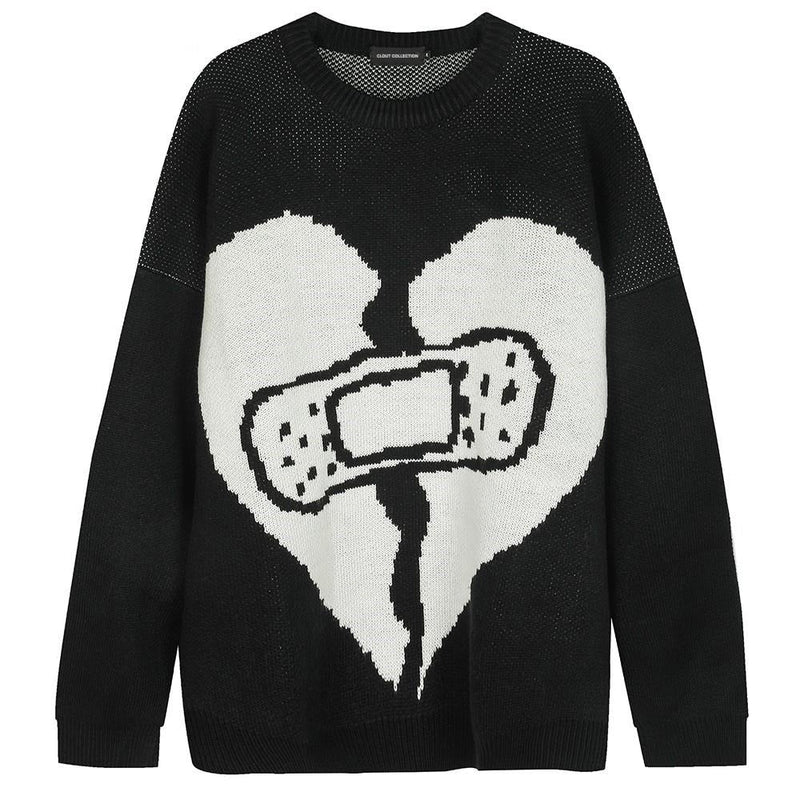 Broken Heart Bandage Sweater