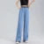 Lyocell Jeans Wide Leg Long Pants Straight Loose High Waist Sport Pants Female Office Trousers Lady Work Wear Thin