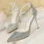 Shoes Shiny Rhinestones High Heels Shoes Pumps Stiletto Sweet Heels Wedding Shoes Sandals 10 Cm