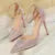Shoes Shiny Rhinestones High Heels Shoes Pumps Stiletto Sweet Heels Wedding Shoes Sandals 10 Cm