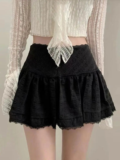 Lace Sweet Cake Waist Skirt