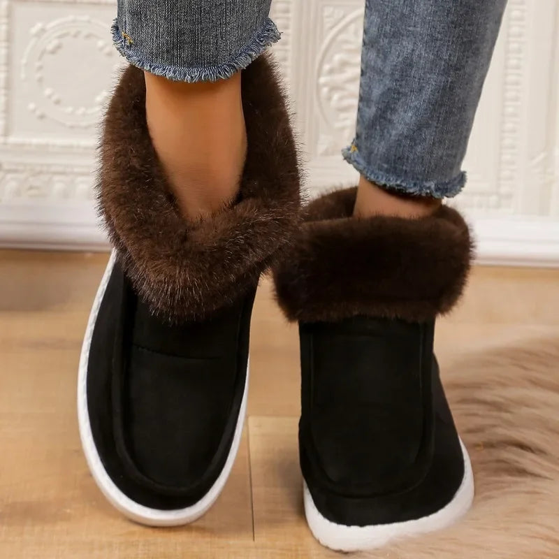 Shoes New Fashionable Winter Female Shoes Comfortable and Warm Snow Boots Botas De Mujer