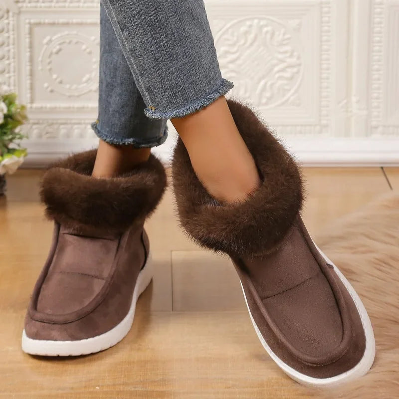 Shoes New Fashionable Winter Female Shoes Comfortable and Warm Snow Boots Botas De Mujer