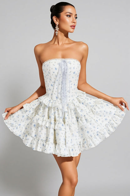 Helena White Cake Tutu Mini Dress