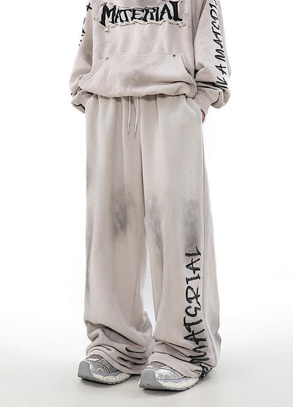 Urban Rebel Graffiti Wide Leg Sweatpants